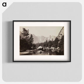 アートポスター-On the Merced, Distant View of Cathedral Rocks
 - セントルイス美術館 Poster.
