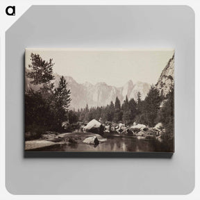 アートパネル-On the Merced, Distant View of Cathedral Rocks
 - セントルイス美術館 Canvas.