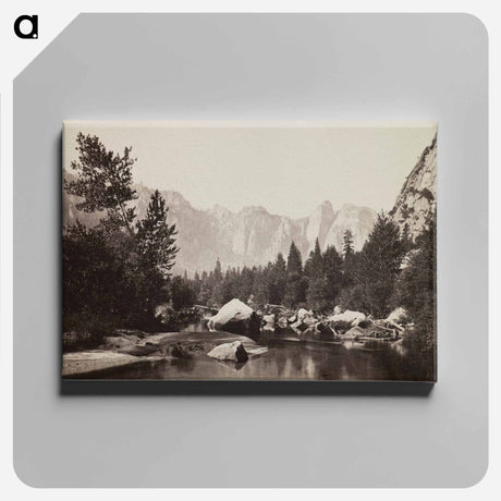 アートパネル-On the Merced, Distant View of Cathedral Rocks
 - セントルイス美術館 Canvas.