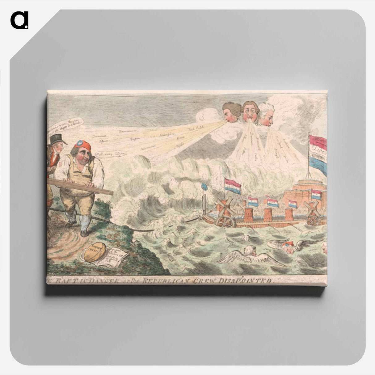アートパネル-The Raft in Danger of the Republican Disappointed
 - イェール大学アートギャラリー Canvas.