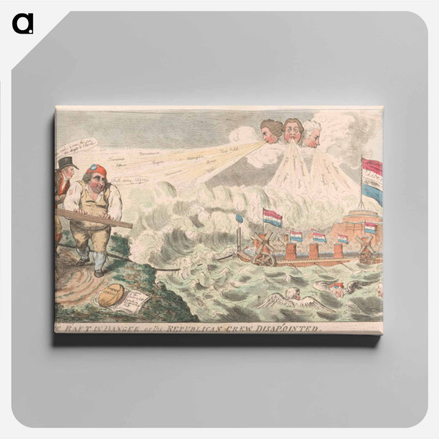 アートパネル-The Raft in Danger of the Republican Disappointed
 - イェール大学アートギャラリー Canvas.