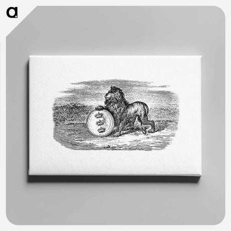 アートパネル-Lion from Illustrated Denmark's History For Folke
 - 大英図書館 Canvas.