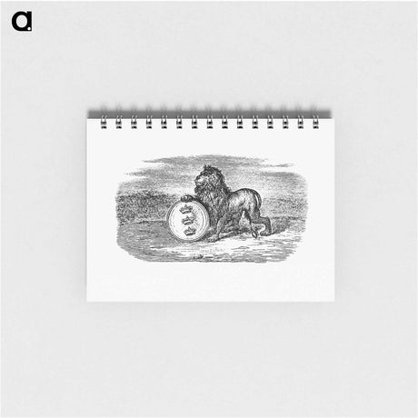 アートメモ帳-Lion from Illustrated Denmark's History For Folke
 - 大英図書館 Memo.