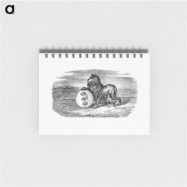 アートメモ帳-Lion from Illustrated Denmark's History For Folke
 - 大英図書館 Memo.