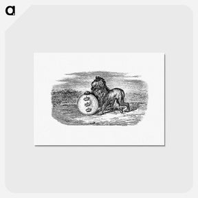 アートポストカード-Lion from Illustrated Denmark's History For Folke
 - 大英図書館 Postcard.