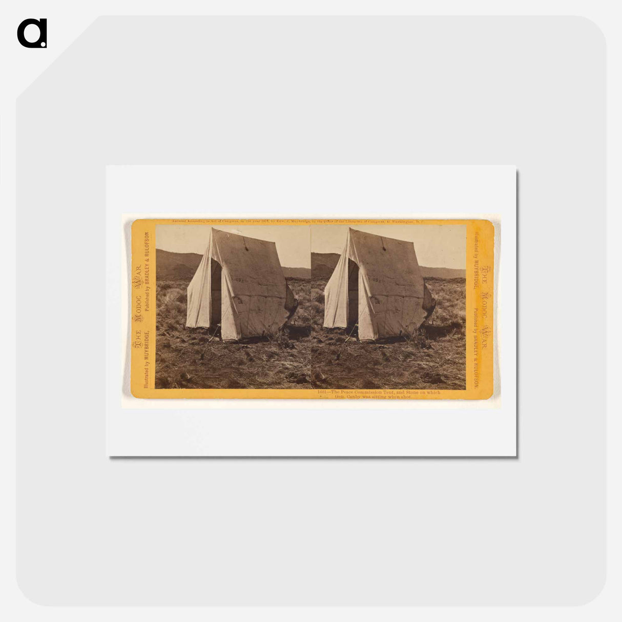 アートポストカード-Peace Commission Tent
 - エドワード マイブリッジ Postcard.