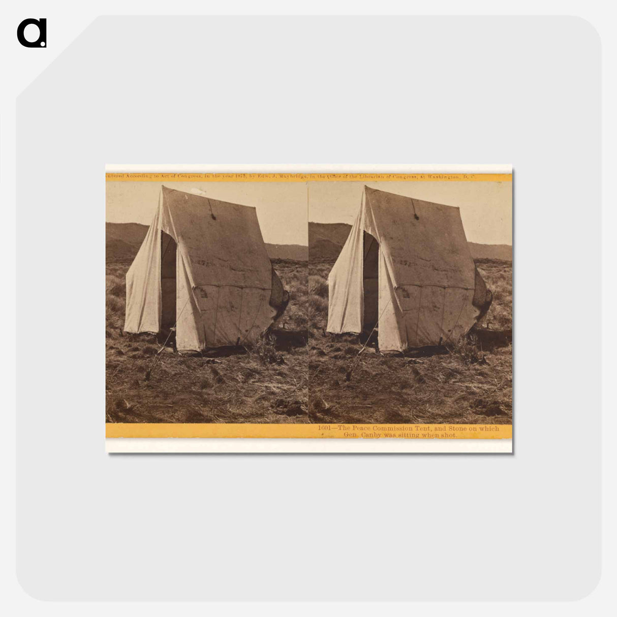 アートポストカード-Peace Commission Tent
 - エドワード マイブリッジ Postcard.