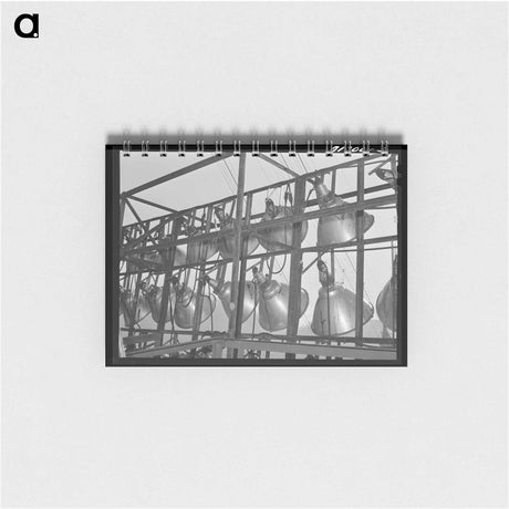 アートメモ帳-Cows Feeding at Dairy
 - ラッセル リー Memo.