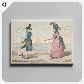 アートパネル-"Oysters. Oysters. I Us'd for to Cry, When the Wind Blew so Hard that my Boat could not Ply"
 - イェール大学アートギャラリー Canvas.