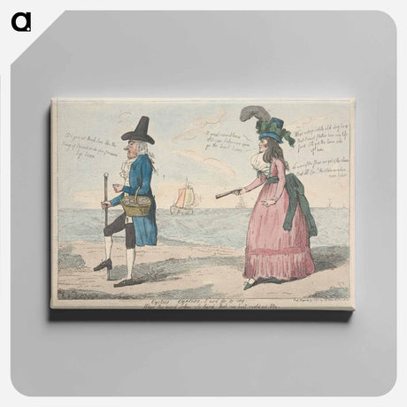 アートパネル-"Oysters. Oysters. I Us'd for to Cry, When the Wind Blew so Hard that my Boat could not Ply"
 - イェール大学アートギャラリー Canvas.