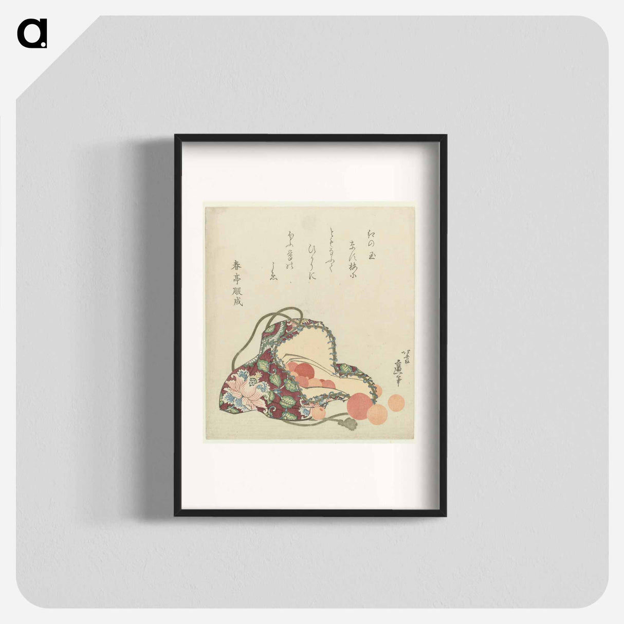 A comparison of Genroku poems and shells - Katsushika Hokusai Poster.