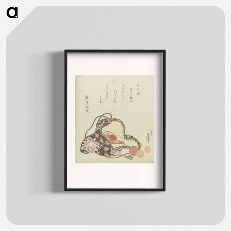 アートポスター-A comparison of Genroku poems and shells - 葛飾 北斎 Poster.