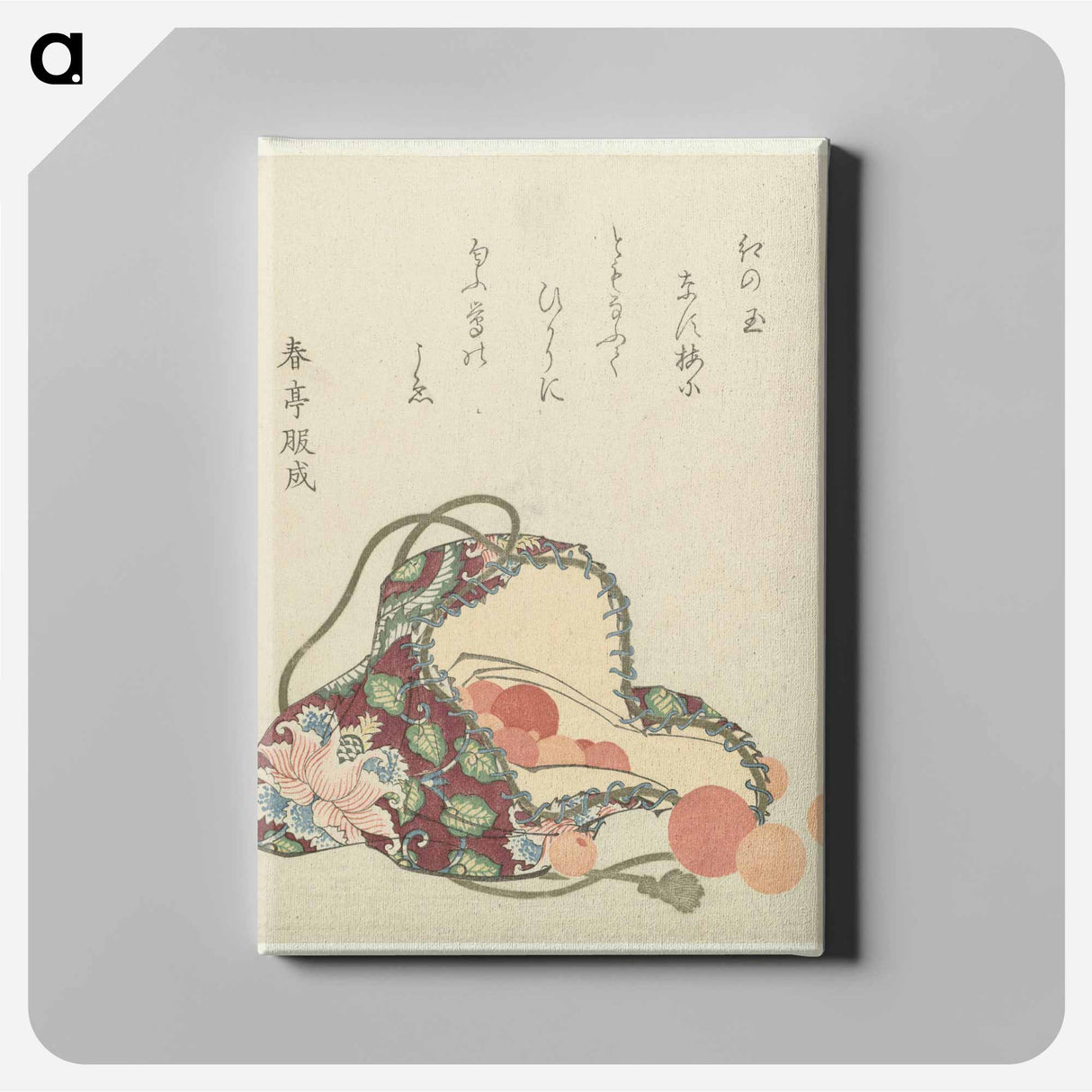A comparison of Genroku poems and shells - Katsushika Hokusai Canvas.