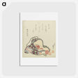 アートポストカード-A comparison of Genroku poems and shells - 葛飾 北斎 Postcard.