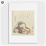 アートポスター-A comparison of Genroku poems and shells - 葛飾 北斎 Poster.