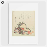 A comparison of Genroku poems and shells - Katsushika Hokusai Poster.