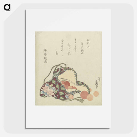アートポスター-A comparison of Genroku poems and shells - 葛飾 北斎 Poster.