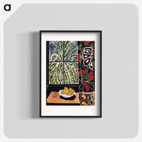 アートポスター-Interior with Egyptian Curtain - アンリ マティス Poster.