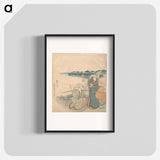 アートポスター-Hokusai's woman woodblock print - 葛飾 北斎 Poster.