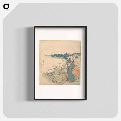 アートポスター-Hokusai's woman woodblock print - 葛飾 北斎 Poster.