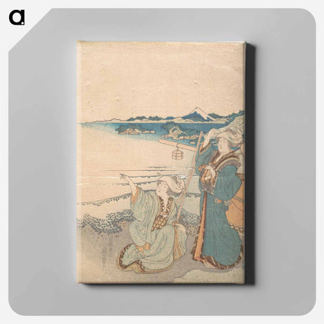 アートパネル-Hokusai's woman woodblock print - 葛飾 北斎 Canvas.