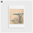 アートポストカード-Hokusai's woman woodblock print - 葛飾 北斎 Postcard.