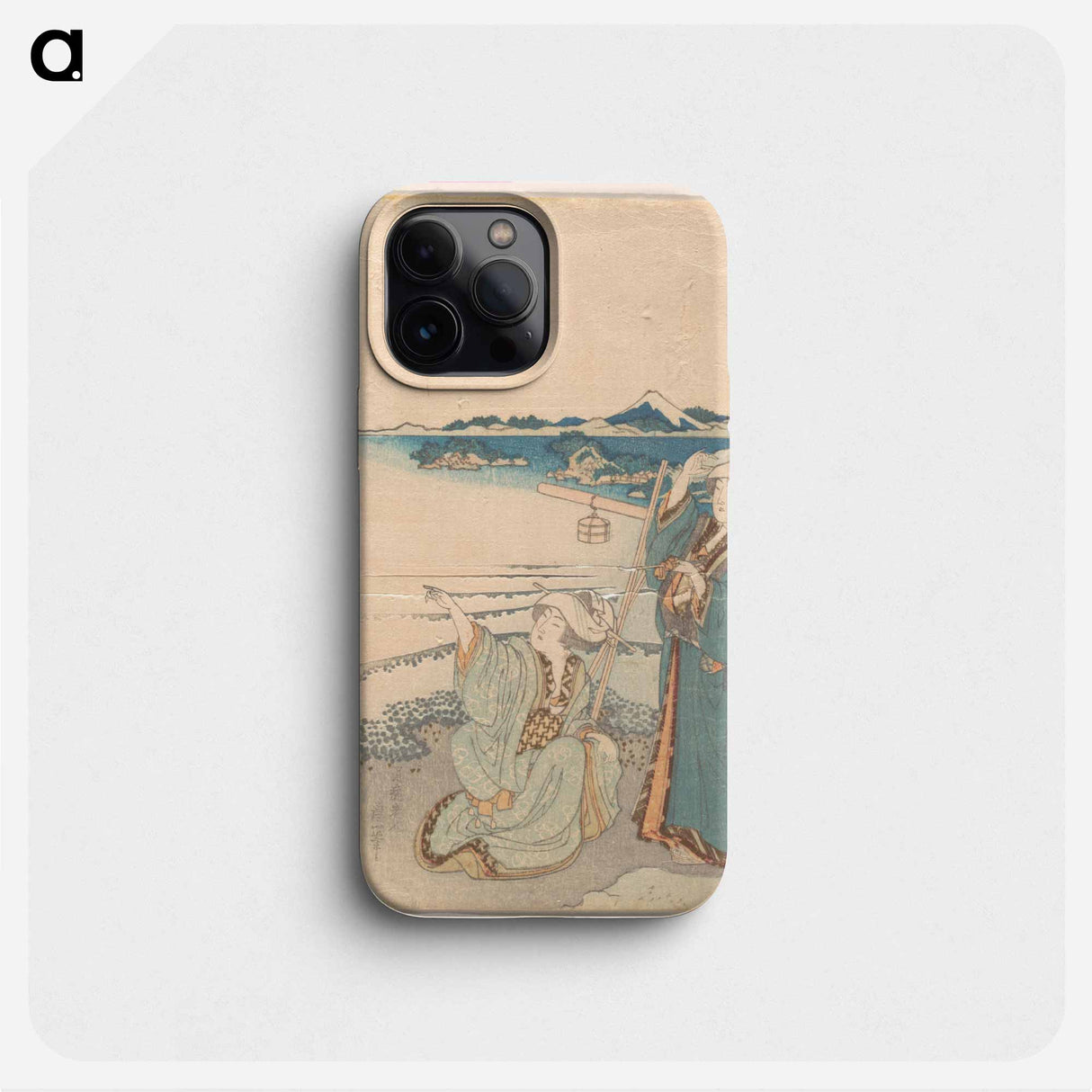 Hokusai's woman woodblock print - 葛飾 北斎 Phone Case.