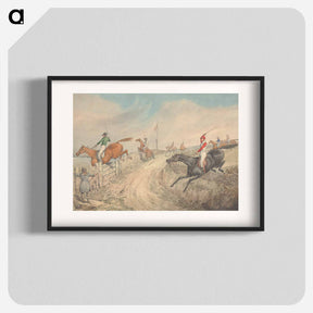アートポスター-Steeplechasing: The Field Jumping Into and Out of a Lane
 - イェール大学アートギャラリー Poster.