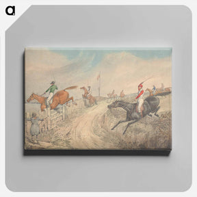 アートパネル-Steeplechasing: The Field Jumping Into and Out of a Lane
 - イェール大学アートギャラリー Canvas.