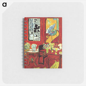 アートメモ帳-Large Red Interior - アンリ マティス Memo.