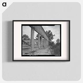 アートポスター-Remains of drug store at Fullerton, Louisiana - ドロテア ラング Poster.