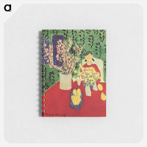 アートメモ帳-Plum Blossoms, Green Background - アンリ マティス Memo.