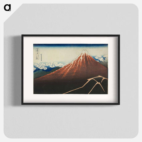 アートポスター-Hokusai's Thirty-six Views of Mount Fuji - 葛飾 北斎 Poster.