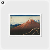 アートポストカード-Hokusai's Thirty-six Views of Mount Fuji - 葛飾 北斎 Postcard.