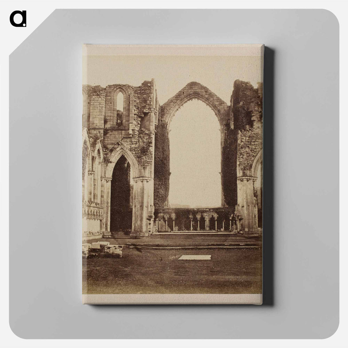 アートパネル-Nave of Fountains Abbey
 - セントルイス美術館 Canvas.