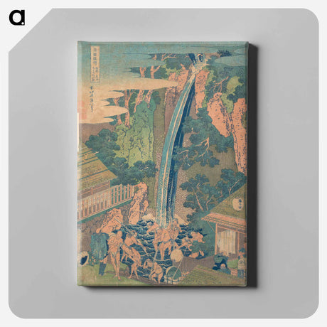 アートパネル-Rōben Waterfall at Ōyama in Sagami Province - 葛飾 北斎 Canvas.
