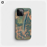 Rōben Waterfall at Ōyama in Sagami Province - 葛飾 北斎 Phone Case.