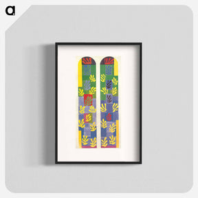 アートポスター-Stained Glass Window Window of the abside of the Rosary Chapel - アンリ マティス Poster.