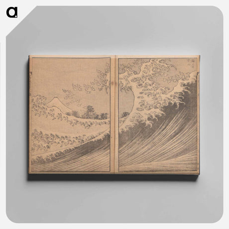 アートパネル-Hokusai's One Hundred Views of Mount Fuji - 葛飾 北斎 Canvas.