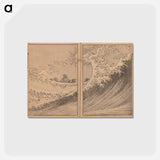アートポストカード-Hokusai's One Hundred Views of Mount Fuji - 葛飾 北斎 Postcard.
