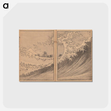 アートポストカード-Hokusai's One Hundred Views of Mount Fuji - 葛飾 北斎 Postcard.