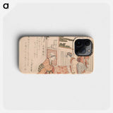 Attire - Katsushika Hokusai Phone Case.