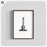 アートポスター-Great Basses from Circular relating to Lighthouses, Lightships, Buoys, and Beacons
 - 大英図書館 Poster.