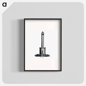 アートポスター-Great Basses from Circular relating to Lighthouses, Lightships, Buoys, and Beacons
 - 大英図書館 Poster.