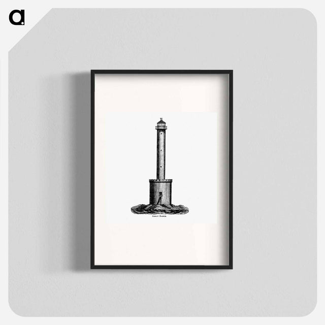 アートポスター-Great Basses from Circular relating to Lighthouses, Lightships, Buoys, and Beacons
 - 大英図書館 Poster.