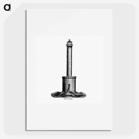 アートポスター-Great Basses from Circular relating to Lighthouses, Lightships, Buoys, and Beacons
 - 大英図書館 Poster.