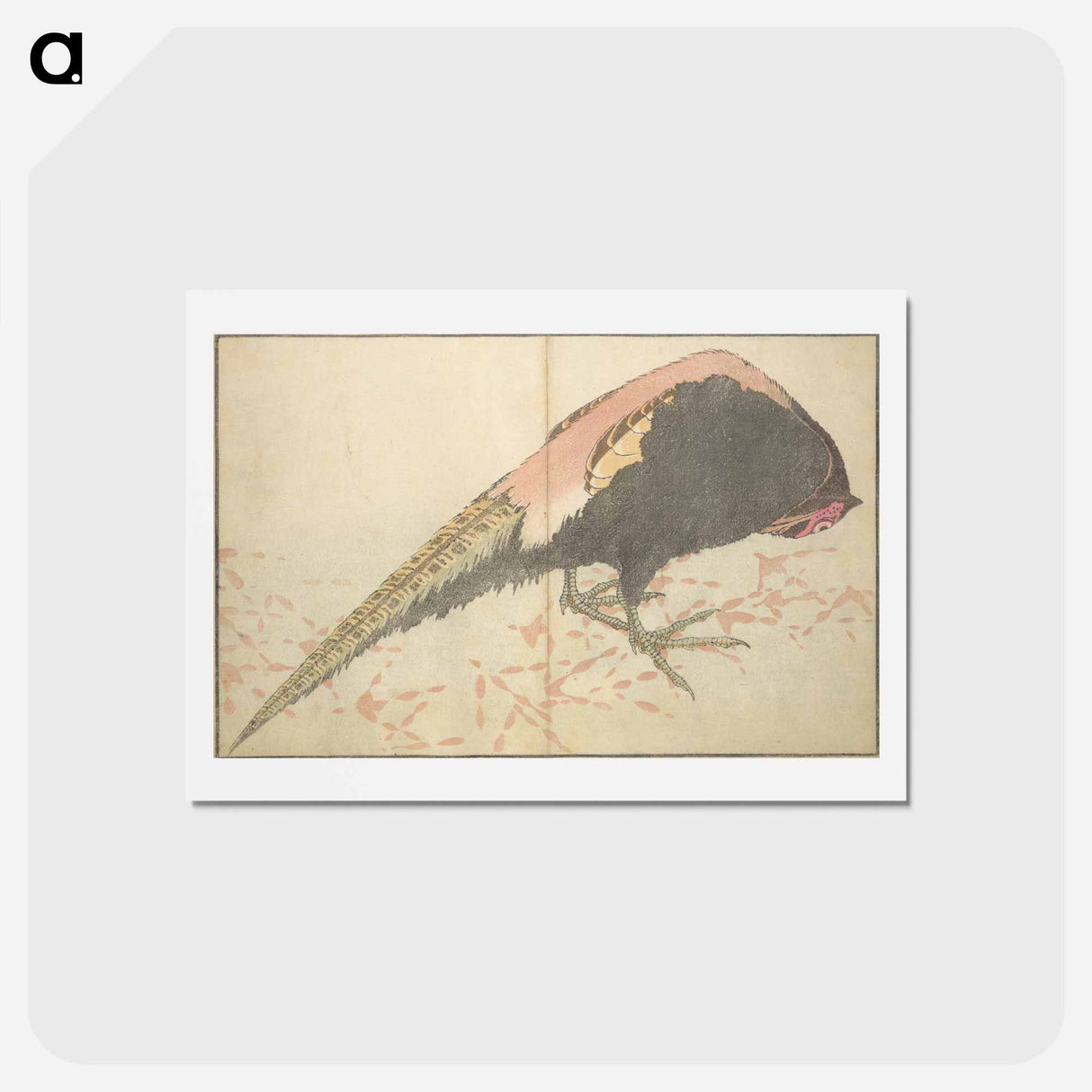 アートポストカード-A Realistic Sketchbook by Hokusai - 葛飾 北斎 Postcard.