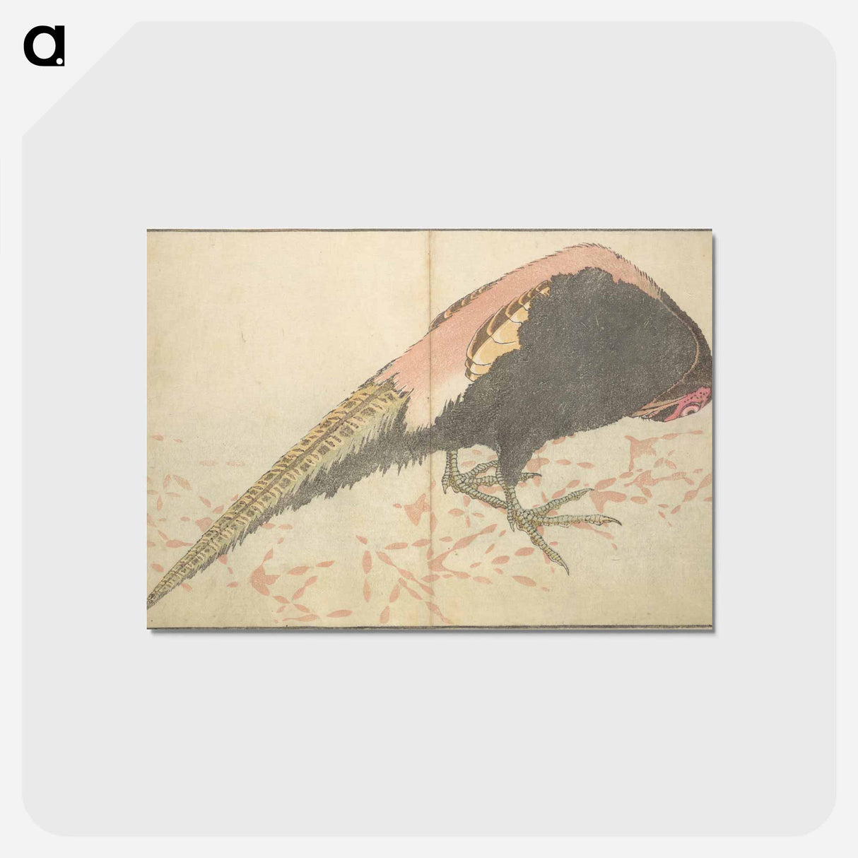 アートポストカード-A Realistic Sketchbook by Hokusai - 葛飾 北斎 Postcard.