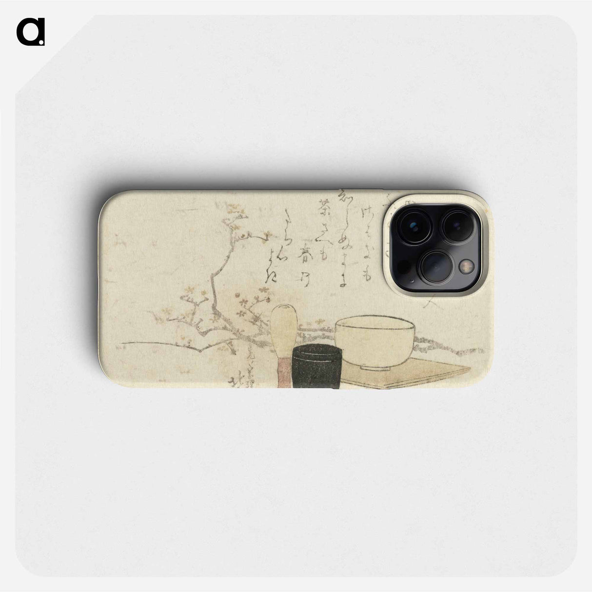 Hokusai's tea ceremony, plum blossoms - 葛飾 北斎 Phone Case.