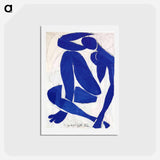 アートポストカード-Blue Nude IV - アンリ マティス Postcard.